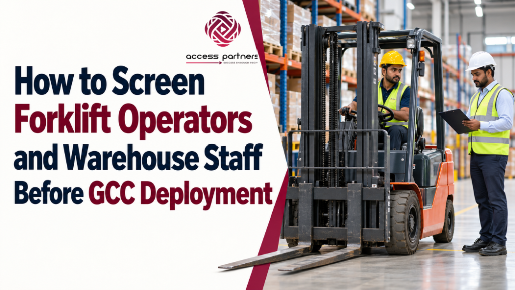 forklift operators and warehouse staff recruitment