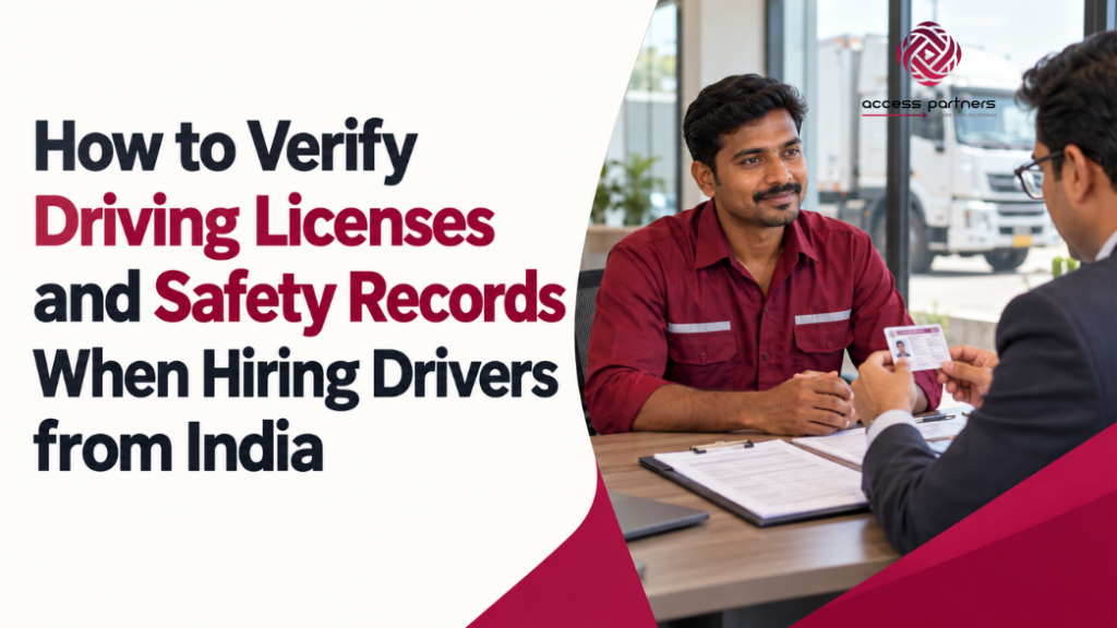 Hiring driver From India