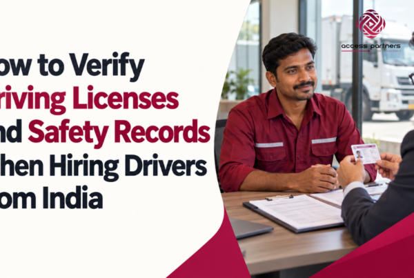 Hiring driver From India